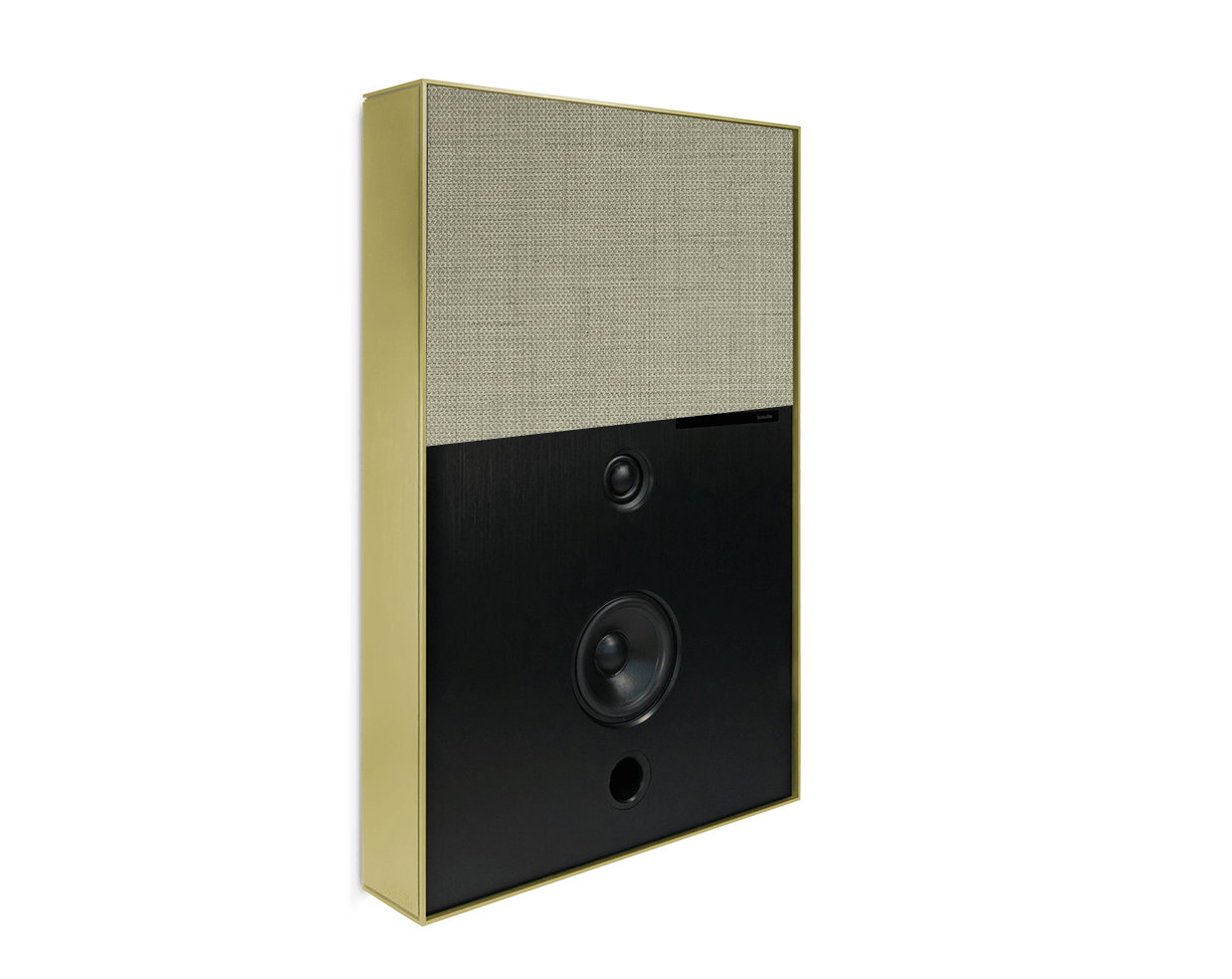 Basalte Aalto D3 Active Speaker Brushed Brass Grey Beige