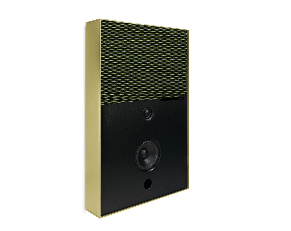 Basalte Aalto D3 Active Speaker Brushed Brass Neon Green