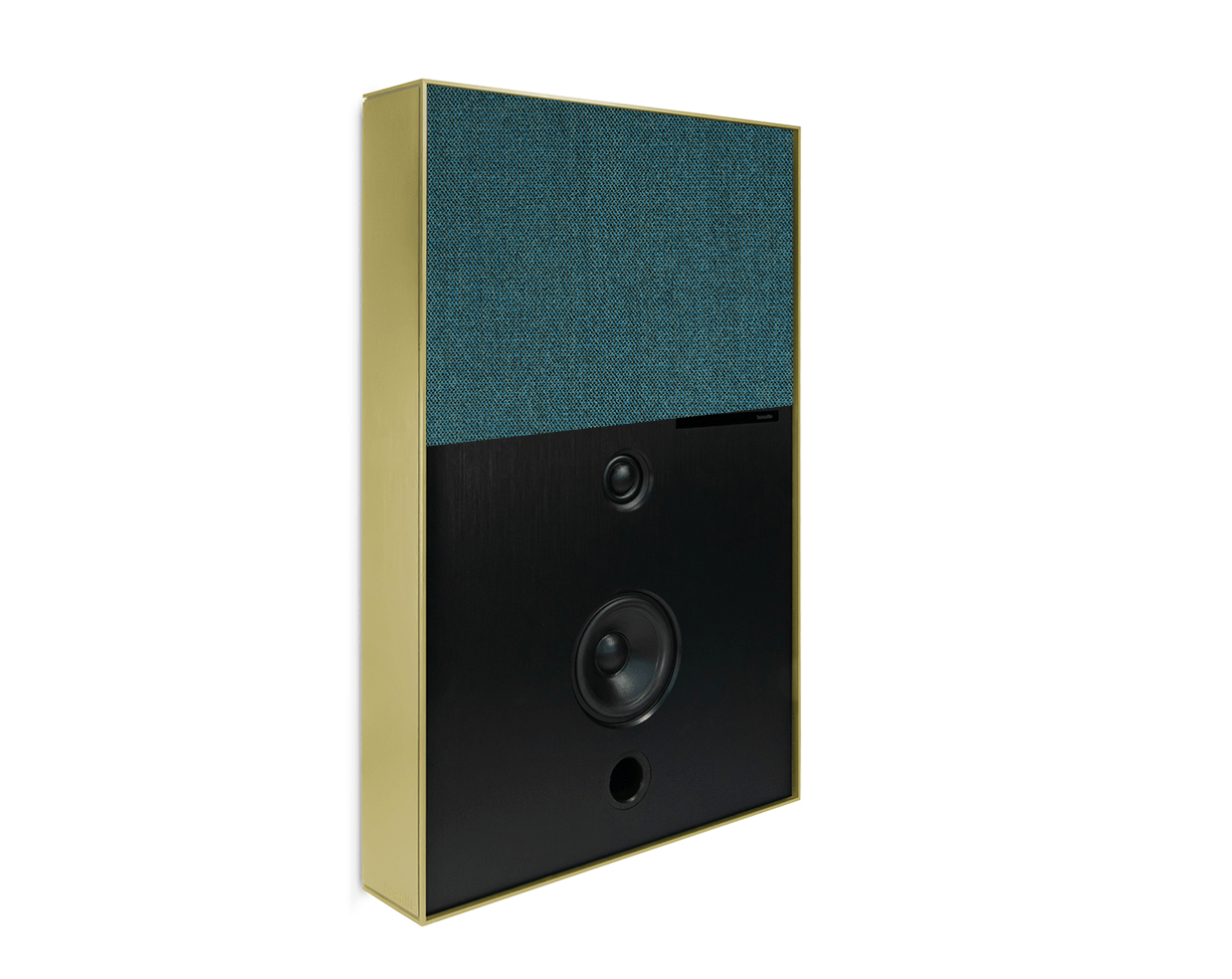 Basalte Aalto D3 Active Speaker Brushed Brass Ocean Blue