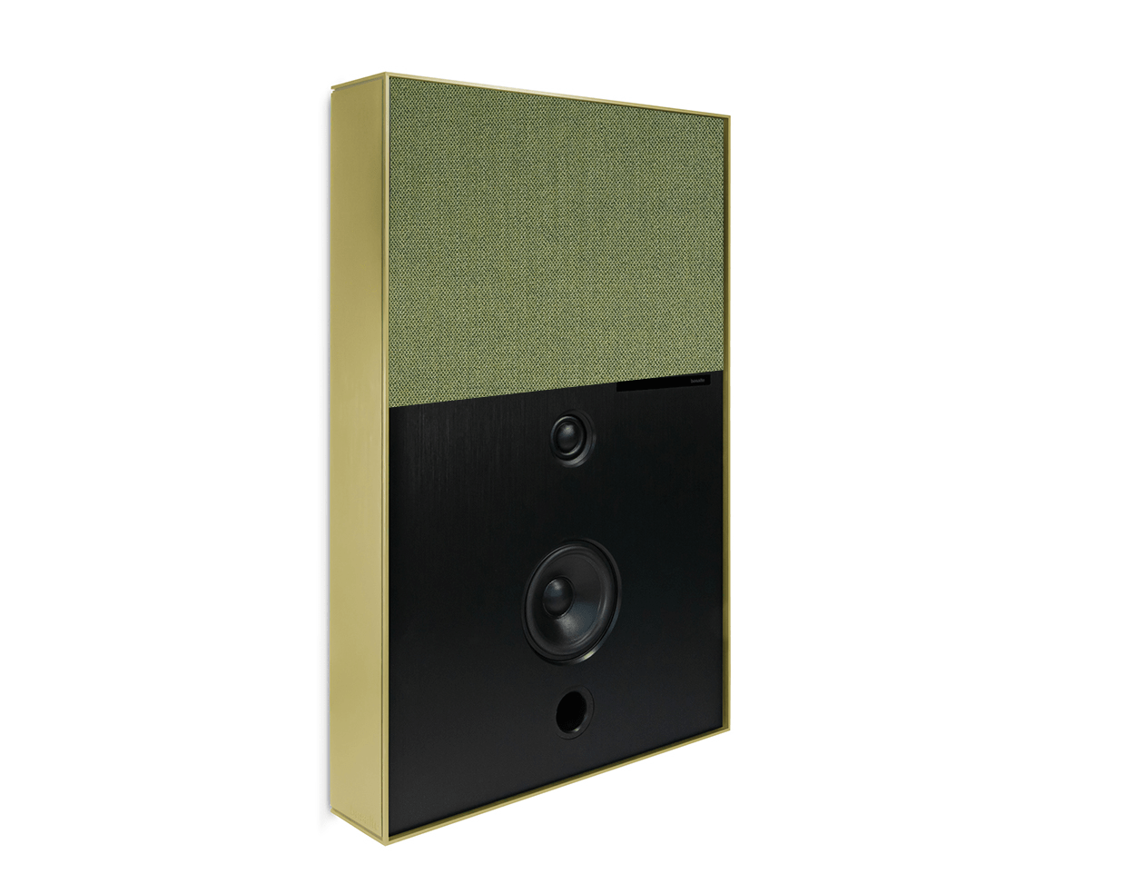Basalte Aalto D3 Active Speaker Brushed Brass Soft Green